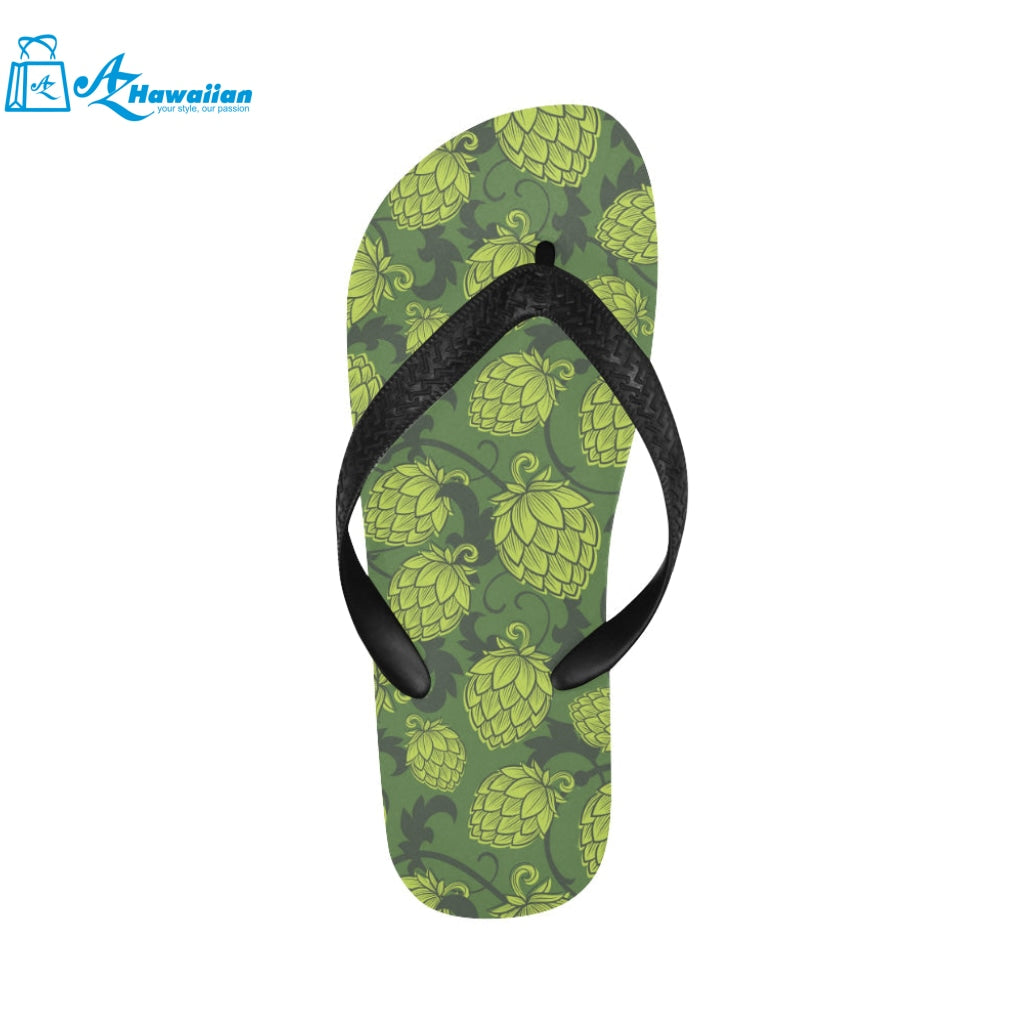 Hop pattern Hop cone background Unisex Flip Flops