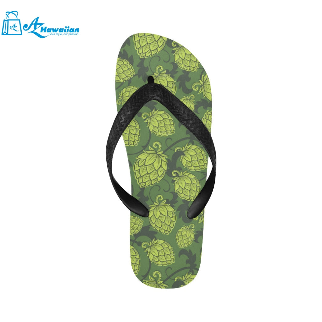 Hop pattern Hop cone background Unisex Flip Flops