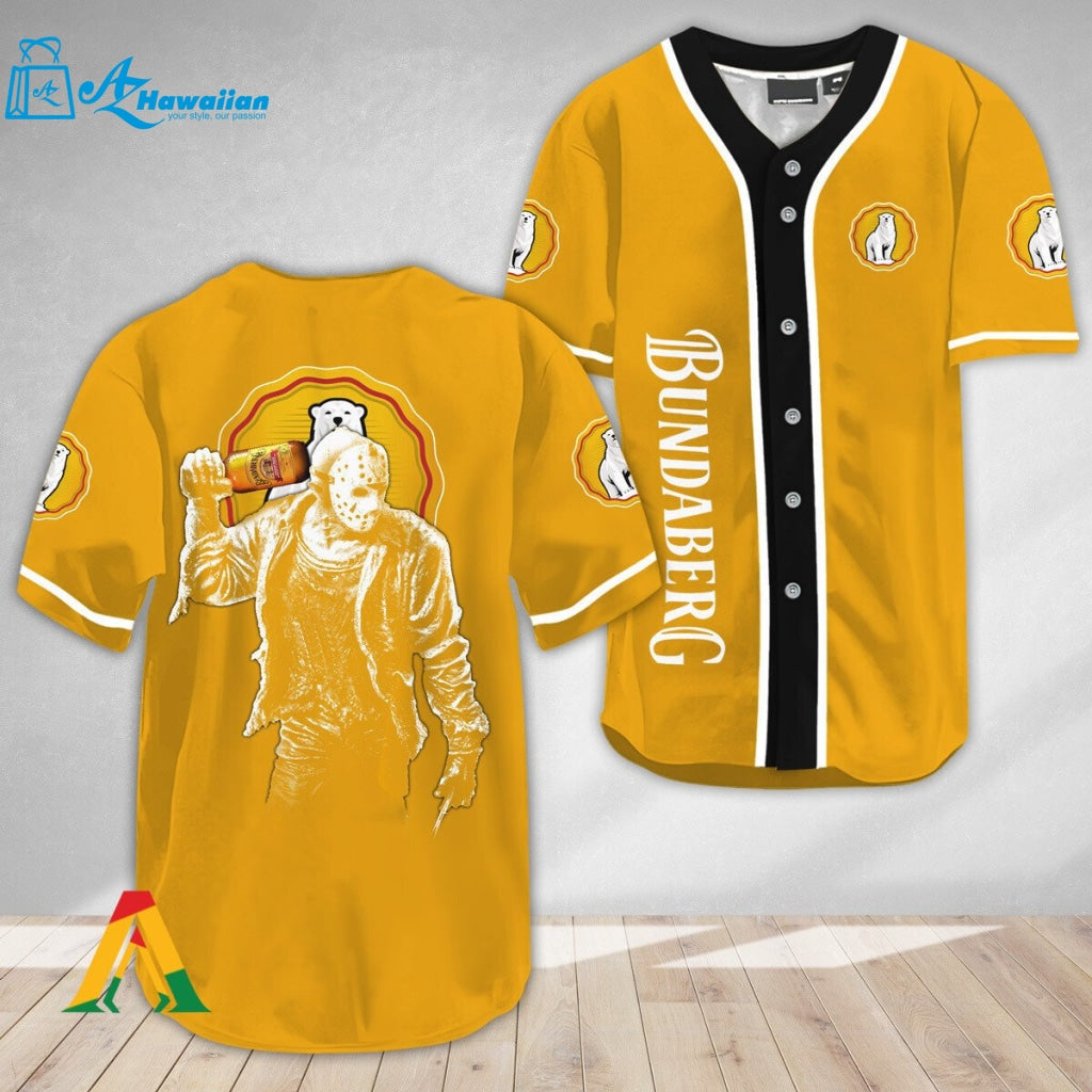 Horror Jason Voorhees Bundaberg Rum Baseball Jersey