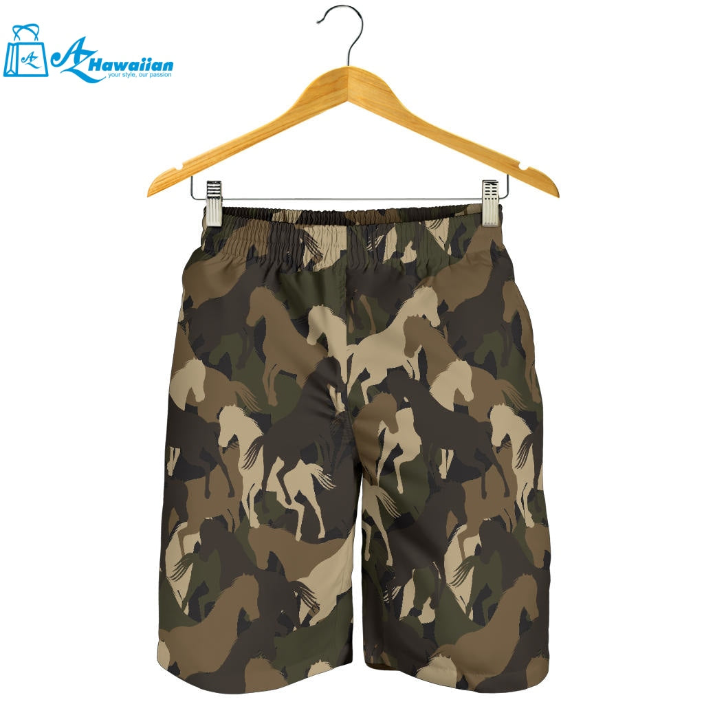 Horse Camo Camouflage Pattern Men Shorts