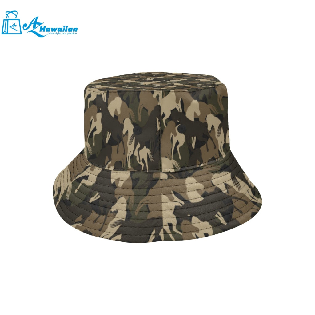 Horse Camouflage Pattern Unisex Bucket Hat