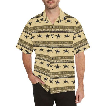 Horse Pattern Prnt Hawaiian Shirt