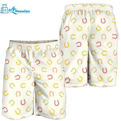 Horseshoes Pattern Print Design 02 Men Shorts