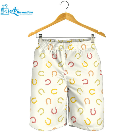 Horseshoes Pattern Print Design 02 Men Shorts