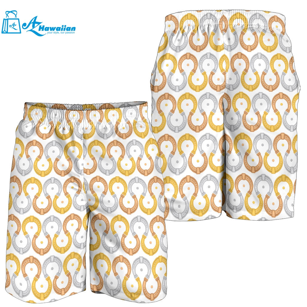 Horseshoes Pattern Print Design 03 Men Shorts