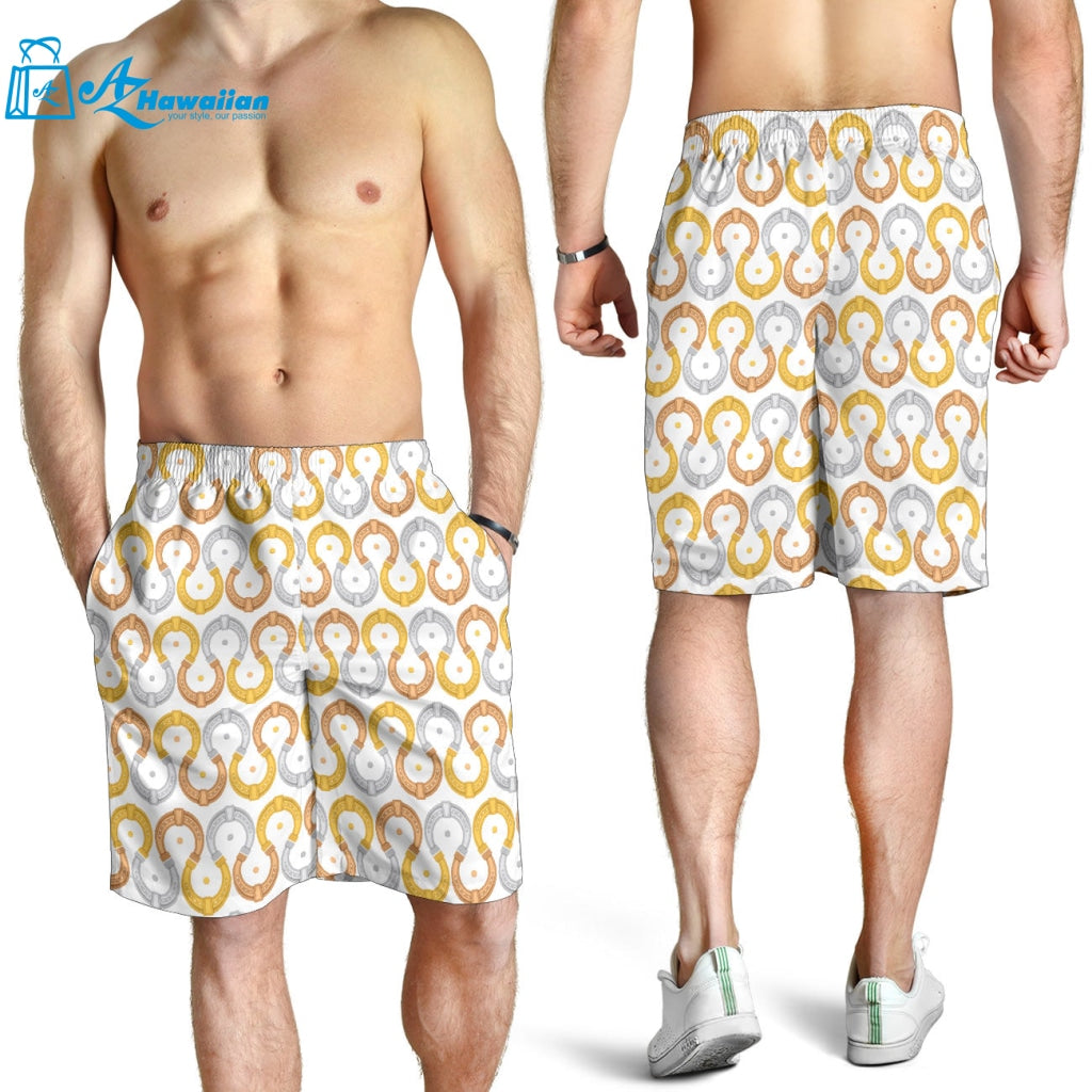 Horseshoes Pattern Print Design 03 Men Shorts