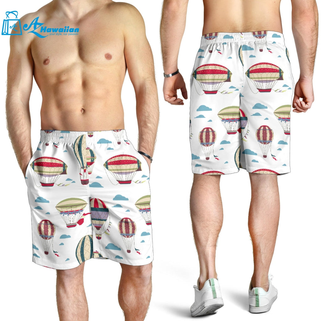 Hot Air Balloon Pattern Men Shorts