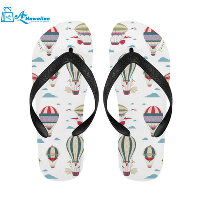 Hot air balloon pattern Unisex Flip Flops