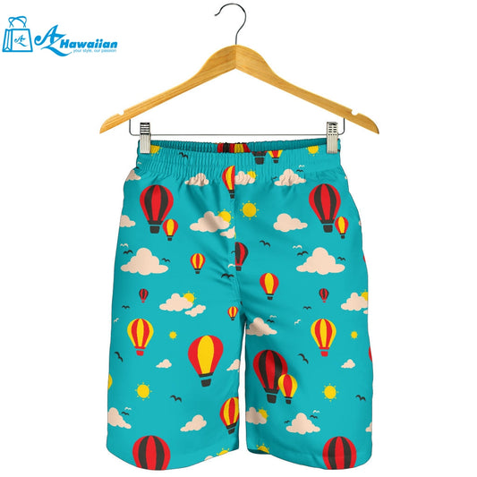 Hot Air Balloon Sky Pattern Men Shorts