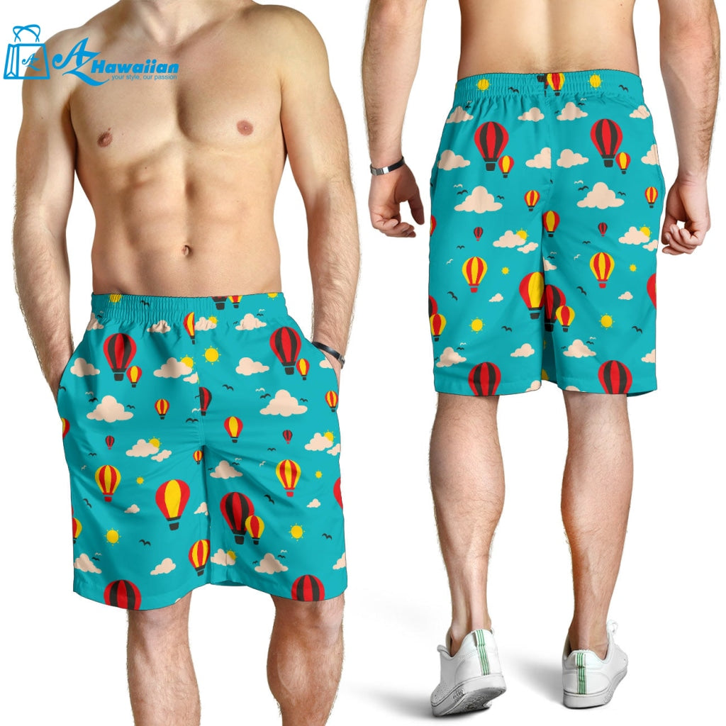 Hot Air Balloon Sky Pattern Men Shorts