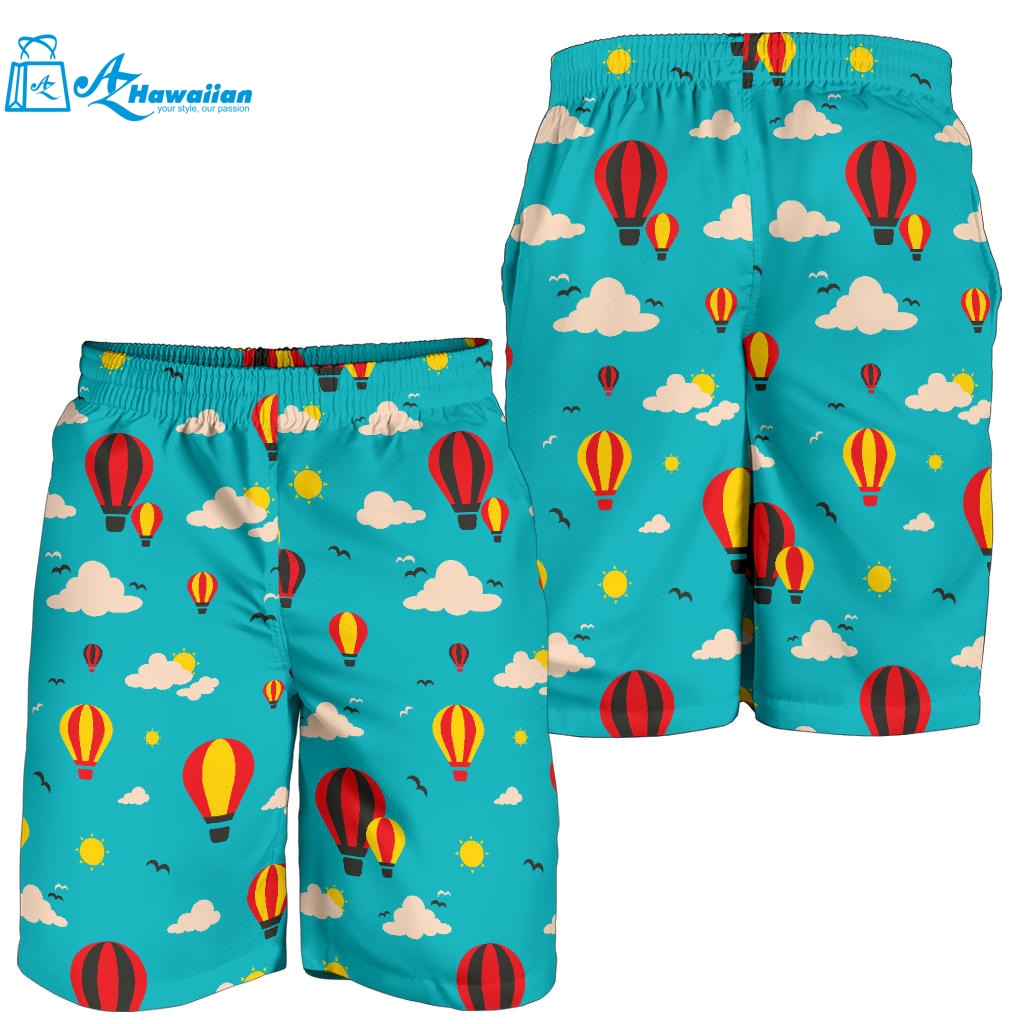 Hot Air Balloon Sky Pattern Men Shorts