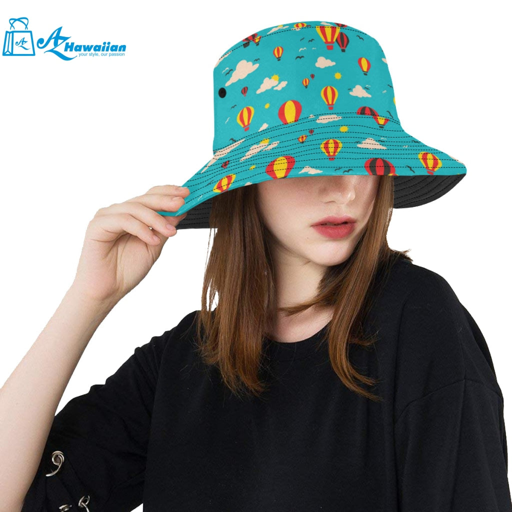 Hot Air Balloon Sky Pattern Unisex Bucket Hat