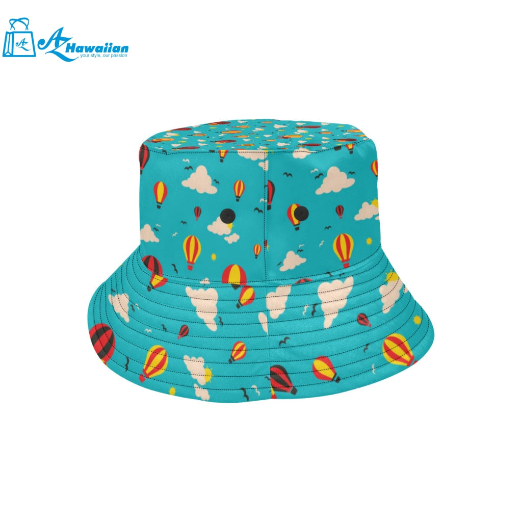 Hot Air Balloon Sky Pattern Unisex Bucket Hat