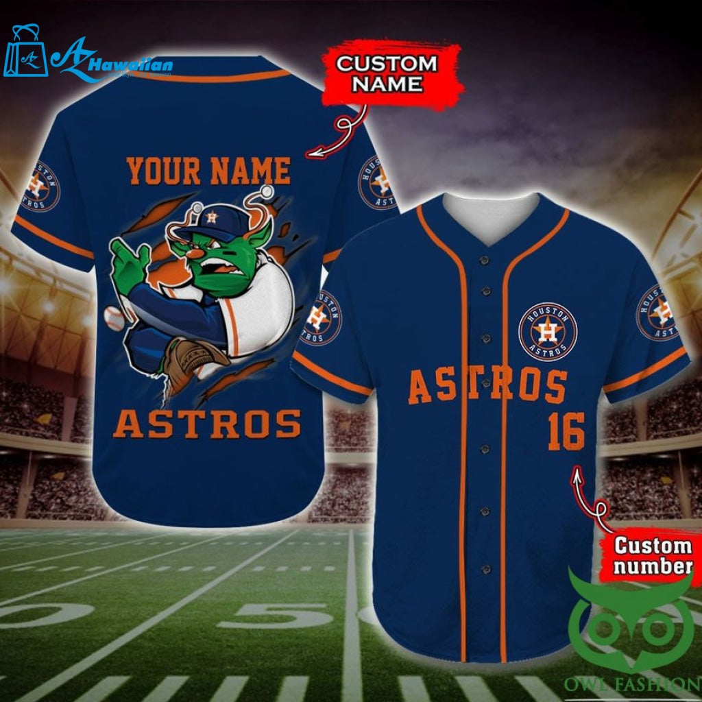 Houston Astros Baseball Jersey Personalized Gift, Custom Name Number