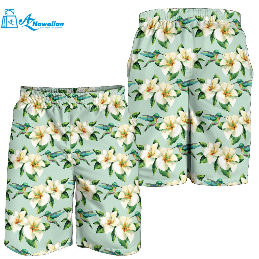 Hummingbird Pattern Print Design 01 Men Shorts