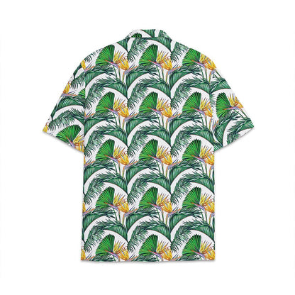Hawaiian Shirt Coconut Leaves Cocount Tree Pattern Combination Tropical Plant Shirt