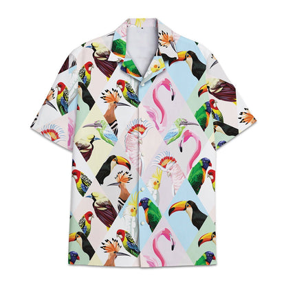 Hawaiian Shirt Flamingo Tropical Flower And Leaf Combined With Shirt