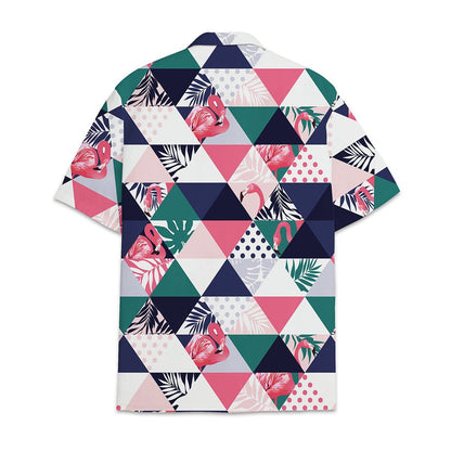 Hawaiian Shirt Flamingo Tropical Flower And Leaf Combined With Shirt