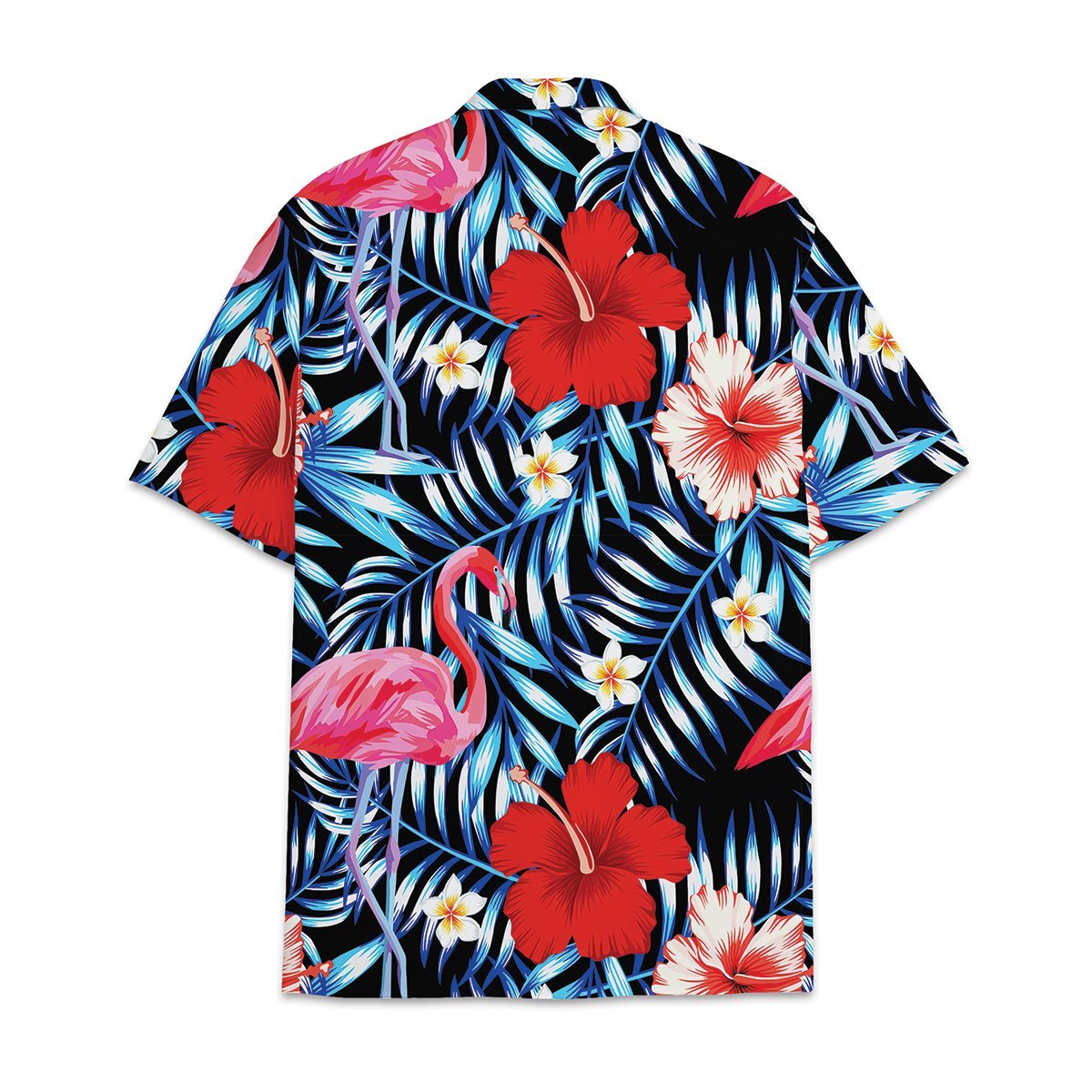 Hawaiian Shirt Flamingo Tropical Flower And Leaf Combined With Shirt