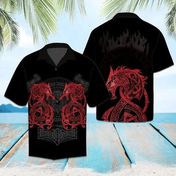 Amazing Viking Dragon Hawaiian Shirt