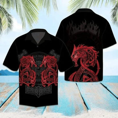 Amazing Viking Dragon Hawaiian Shirt