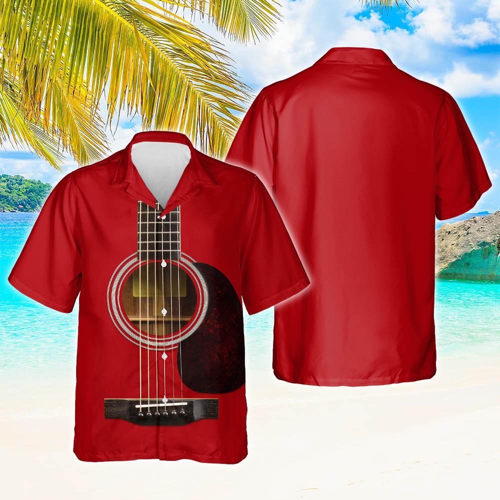 Acoustic Guitar Shirt Thh3198Hwv3 Hawaiian