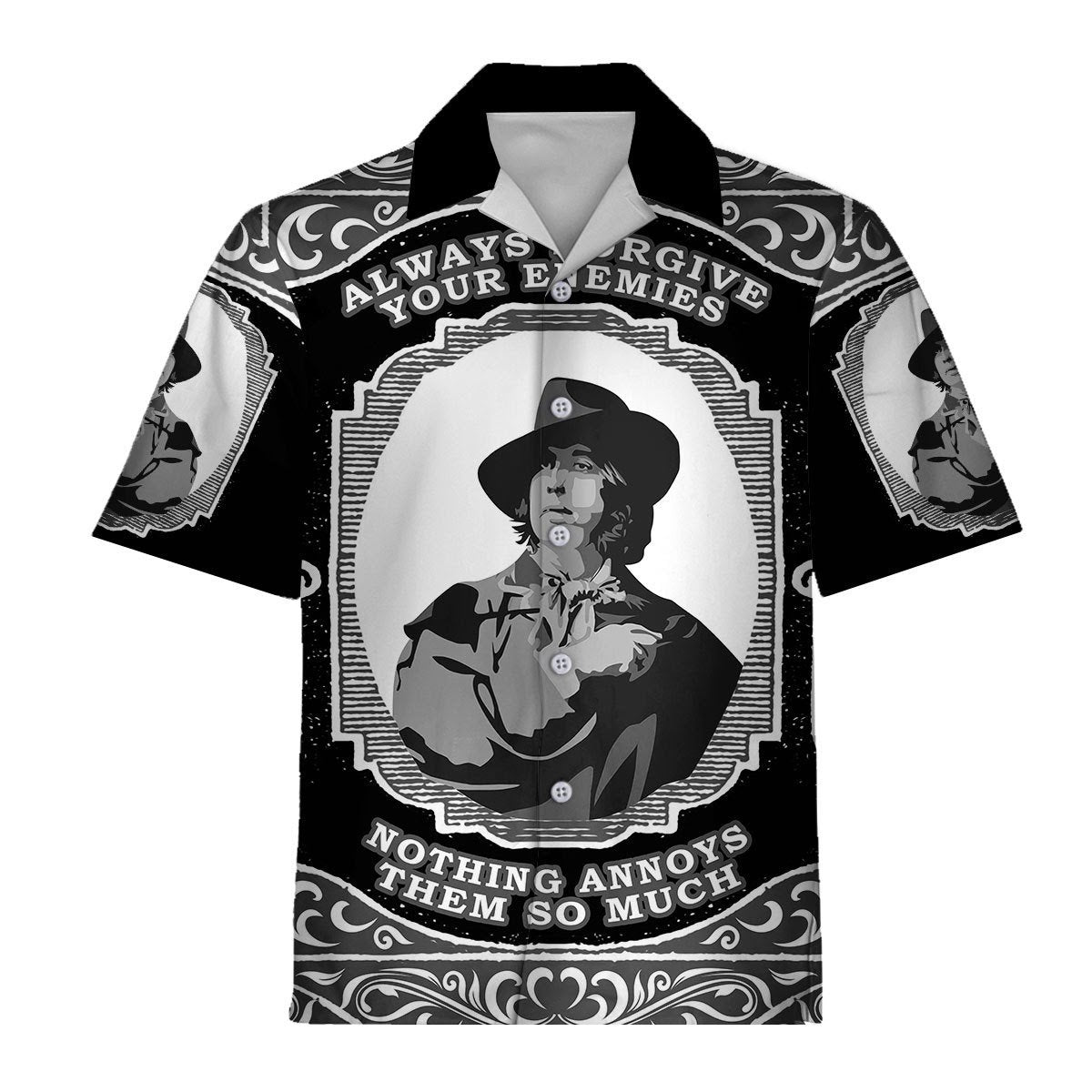 3D Hawaiian Outfit Oscar Wilde Always Forgive Your Enemies Nothing Annoys Them So Much Shirt