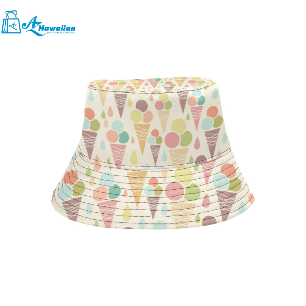 Ice cream cone pattern Unisex Bucket Hat