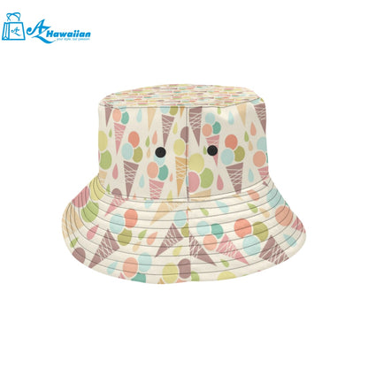 Ice cream cone pattern Unisex Bucket Hat