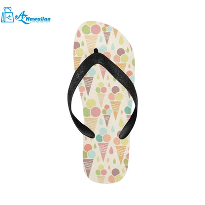 Ice cream cone pattern Unisex Flip Flops