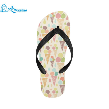 Ice cream cone pattern Unisex Flip Flops