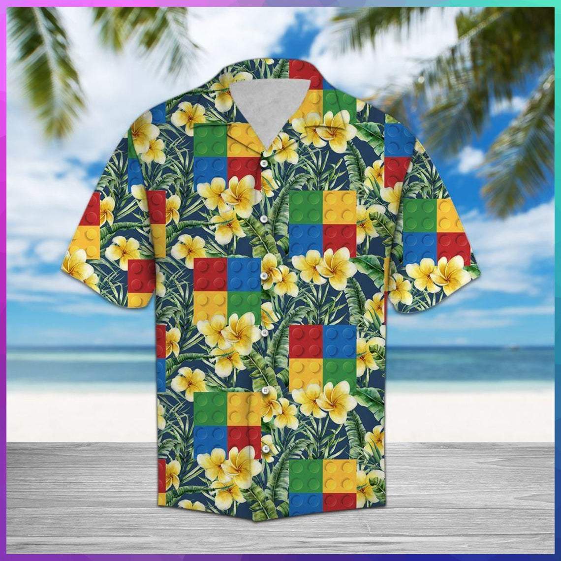 Lego Frangipani Hawaiian Shirt