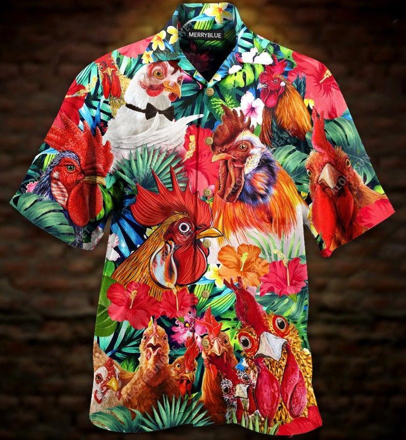 Aloha Funny Chicken Hawaiian Shirt Hawaiian Shirt