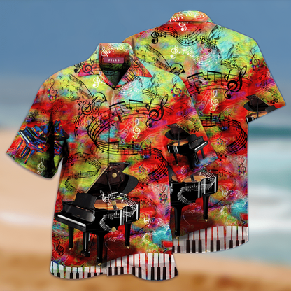 Let The Music Guide You To The World 3D Print Polyester Hawaiian Aloha Shirt