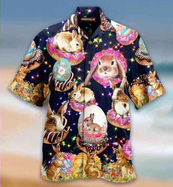 Happy Easter With Sweet Doughnuts Hawaiian Shirt | For Men & Women | Adult | HW3318