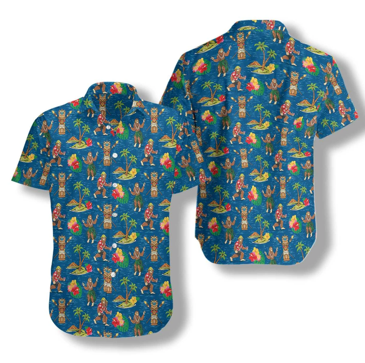 Aloha Bigfoot Tourist Hawaiian Shirt | Tiki Tribe Hawaiian Shirt