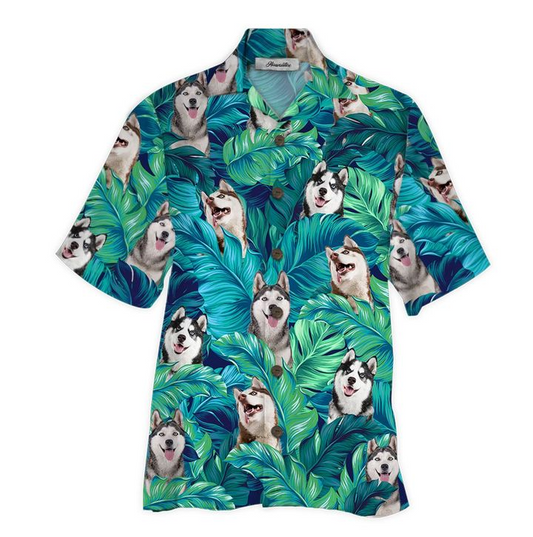 Husky Hawaiian Shirt | For Men & Women | Adult | HW5645