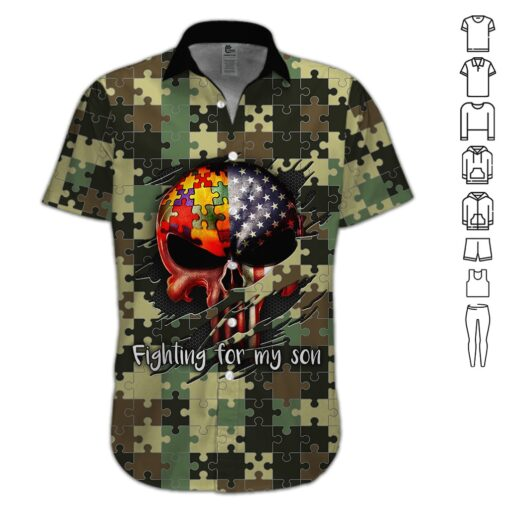 Fighting For My Son Hawaiian Shirt