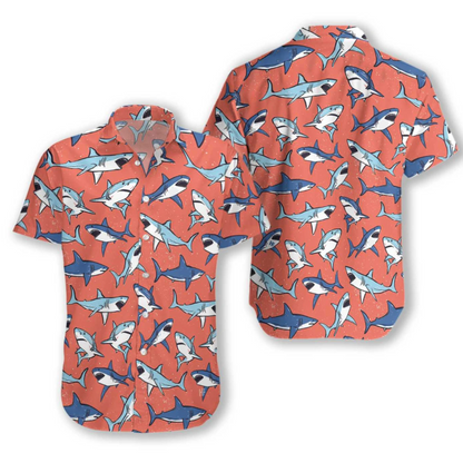 Shark Hawaii Shirt | Unique Beach Hawaiian