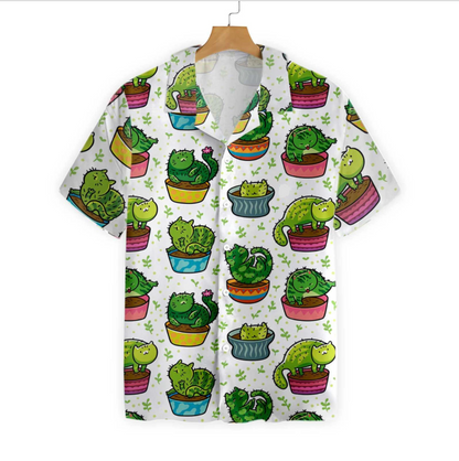 Cactus Cats 3D All Over Printed Hawaiian Shirt | Unique Beach