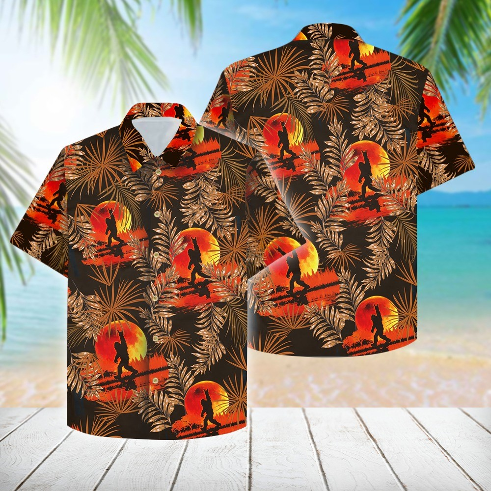 Bigfoot Cool Hawaiian Shirt