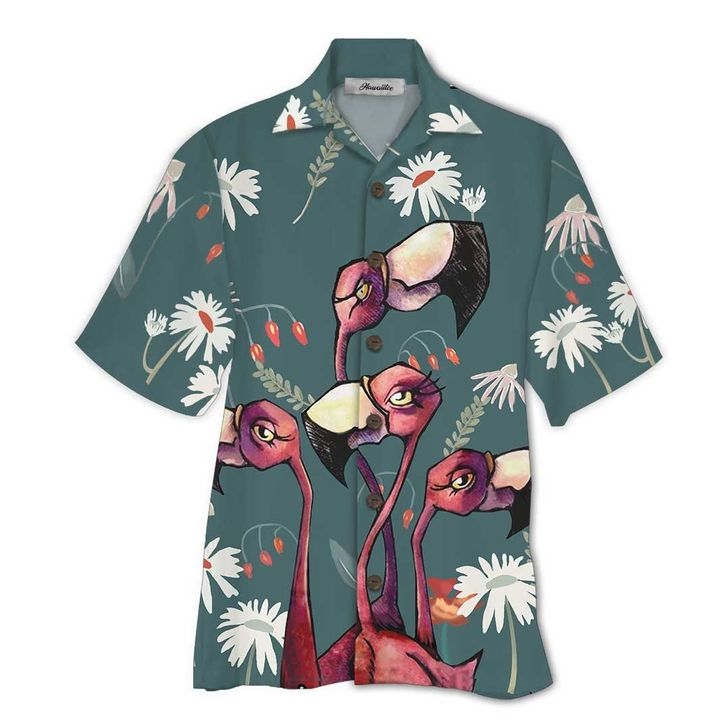 Flamingo Colorful Hawaiian Shirt | For Men & Women | Adult | HW5688