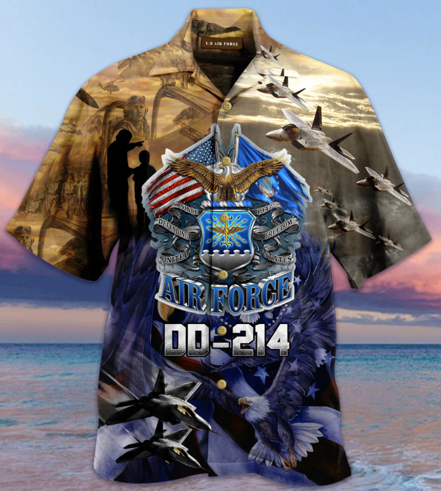 Air Force Dd - 214 Hawaiian Shirt