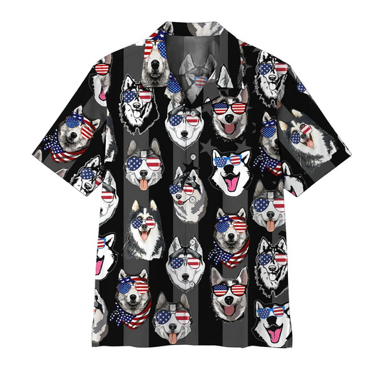 Husky Hawaiian Shirt | For Men & Women | Adult | HW6419