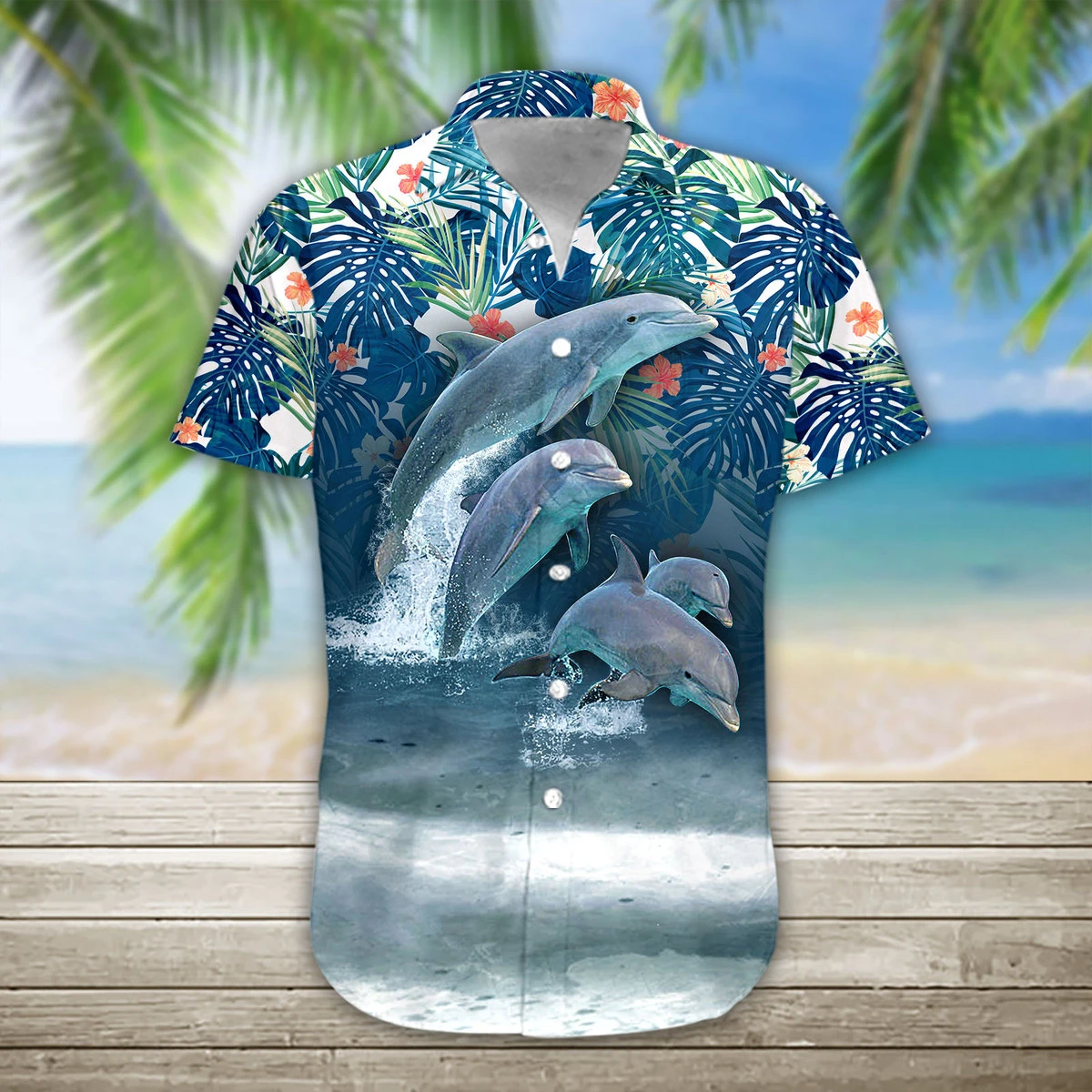 Dolphin Hawaiian Shirt | For Men & Women | Adult | HW5913