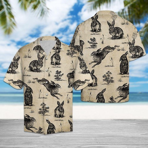 Vintage Rabbit Hawaiian Shirt | For Men & Women | Adult | HW6772