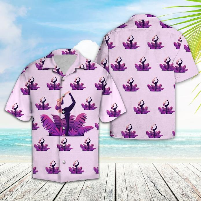 Yoga Lover Tropical Polyester Hawaiian Shirt