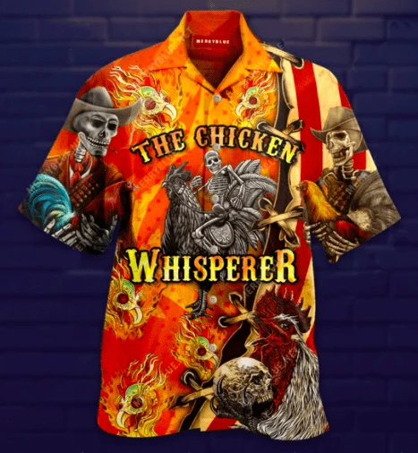 The Chicken Whisperer Skull Hawaiian Shirt | For Men & Women | Adult | HW3304