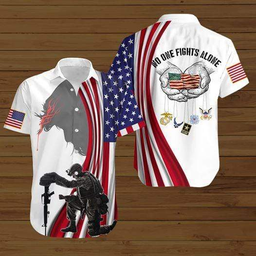 No One Fights Alone Hawaiian Shirt