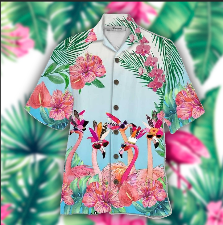 Flamingo Hawaiian Shirt | For Men & Women | Adult | HW5670